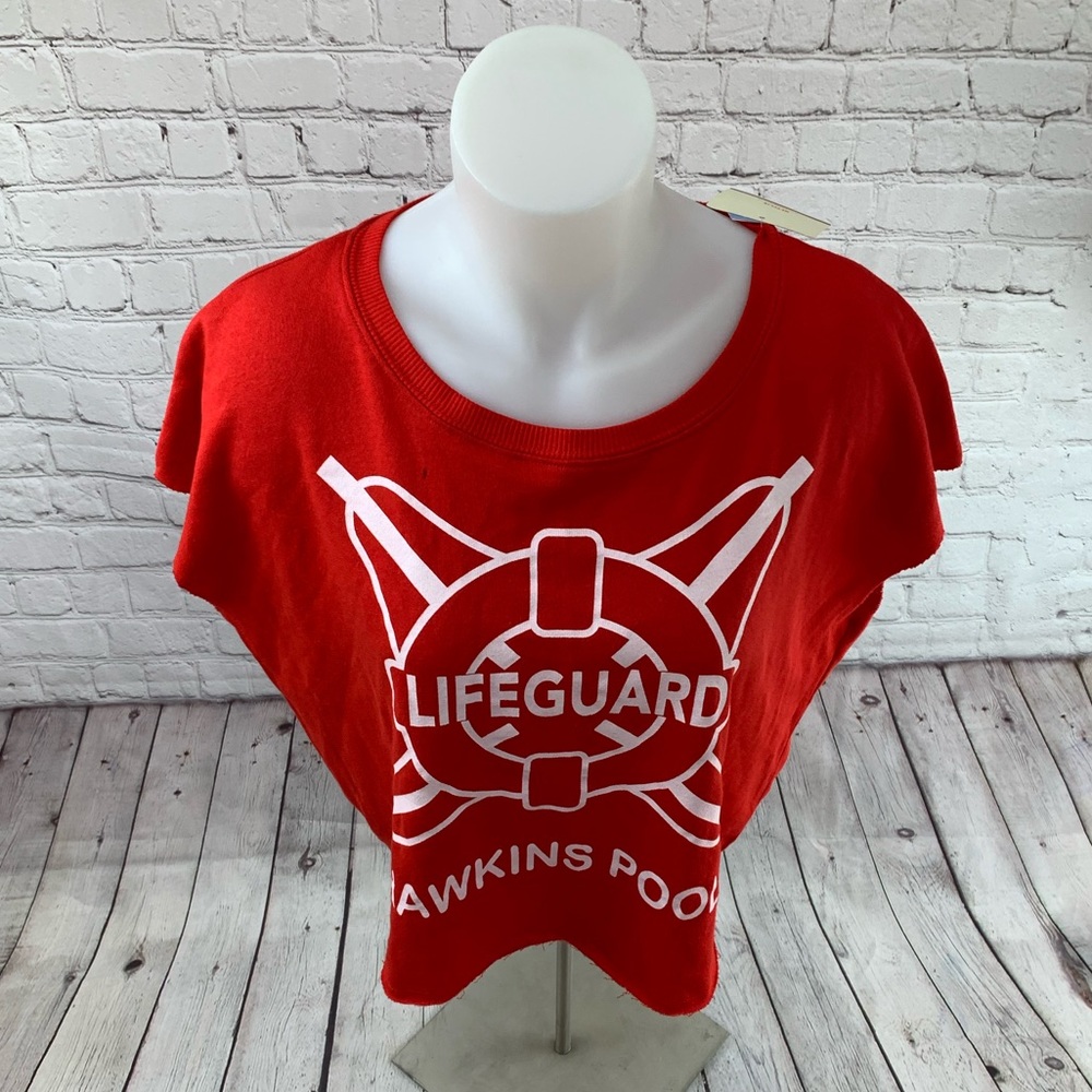 Stranger Thinga Life Guard Sweater Top - Picture 2 of 6